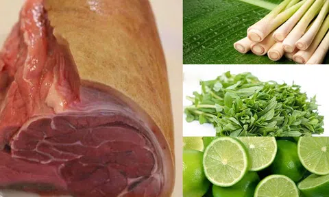 Cách làm món bê tái chanh chấm tương gừng ngon như nhà hàng