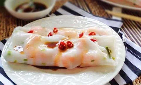 Cách làm bánh cuốn hấp nhân tôm cho bữa sáng cuối tuần