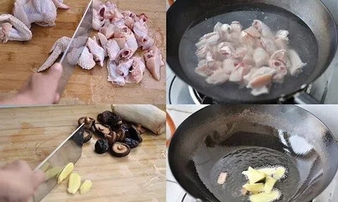 Cuối tuần đổi vị với món cánh gà hầm nấm thơm ngon bổ dưỡng