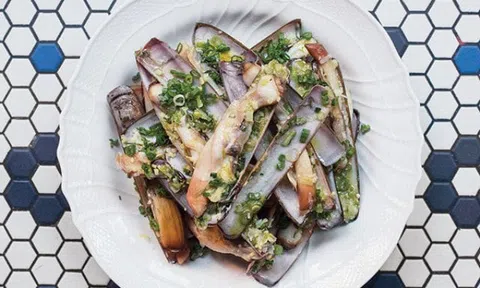 Hấp dẫn cả nhà bằng món ốc móng tay xào mỡ hành