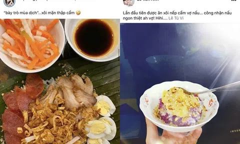 Gái chưa chồng, mẹ bỉm sữa khéo nhất showbiz Việt đua nhau làm xôi mùa dịch