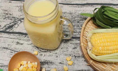 Công thức làm sữa ngô thơm ngậy, mát lành