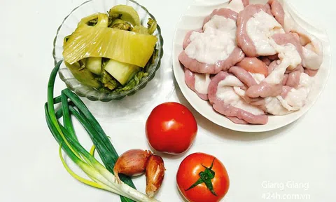 Cách làm lòng xào dưa cải chua siêu ngon, đảm bảo vét sạch nồi cơm