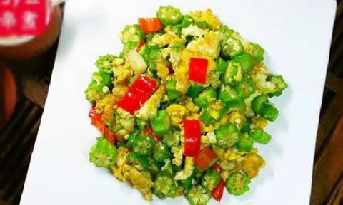 Cách làm đậu bắp xào trứng bắt mắt lại ngon bổ rẻ