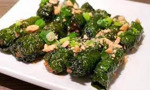 Mùng 1 thanh tịnh với món đậu phụ cuốn lá lốt chay ngon không thể chối từ