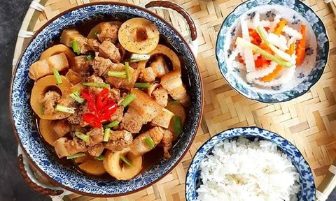 Cách làm món thịt ba chỉ kho măng đổi món ngày cuối tuần