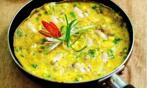 Đổi vị với món trứng chiên phô mai cho bữa sáng