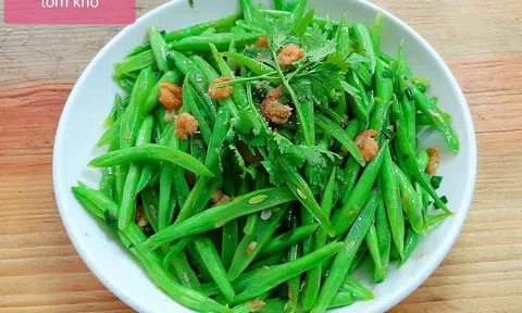 Bí kíp xào đậu cove giúp đậu giòn, giữ nguyên màu xanh, đậm đà hương vị