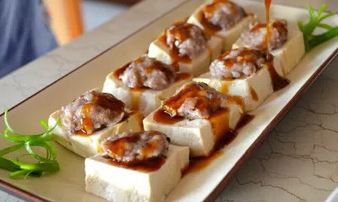 Cách làm món đậu phụ hấp tôm thịt bùi thơm, dậy mùi