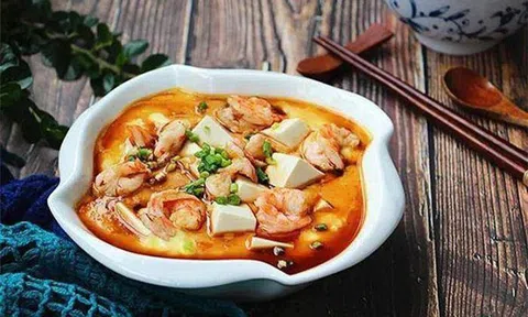 Cách làm món đậu phụ hấp trứng tôm thơm ngon lạ miệng