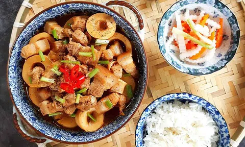 Cách làm món thịt ba chỉ kho măng đổi món ngày cuối tuần