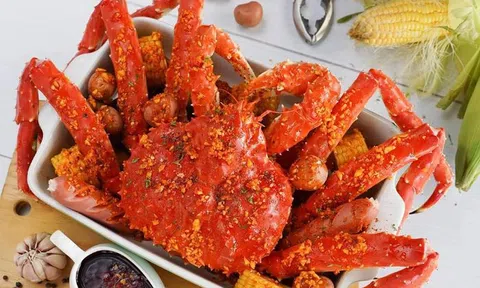 Cua hoàng đế phô mai béo ngậy cho bữa ăn đầu năm thịnh soạn