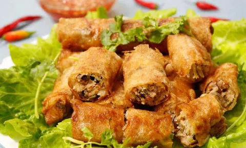 Nem rán giòn rụm chuẩn vị Bắc cho ngày Đông